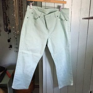 Talbots capris mint green 12P